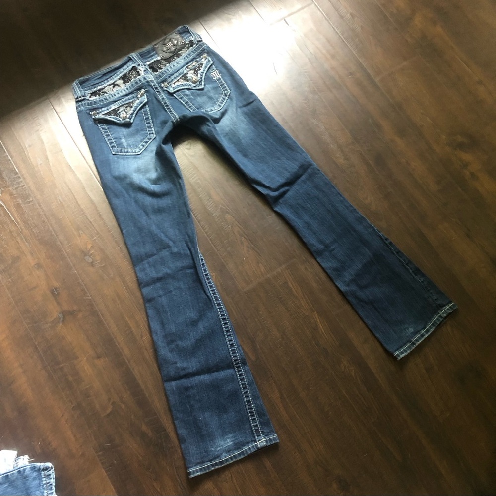 Rare black rose lace miss me jeans 🖤 - Picture 4 of 6